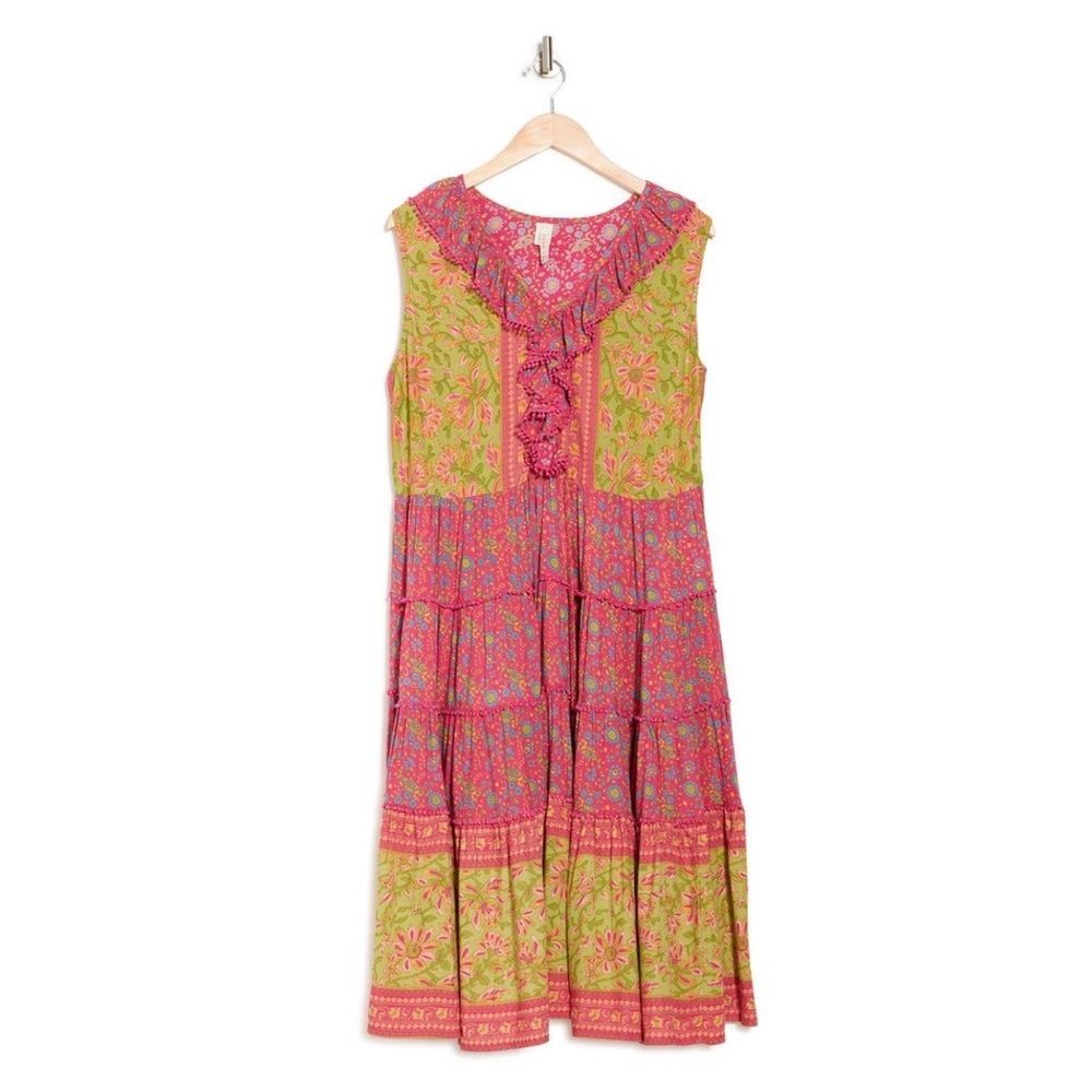 Anthropologie Lennon Tiered Midi Dress